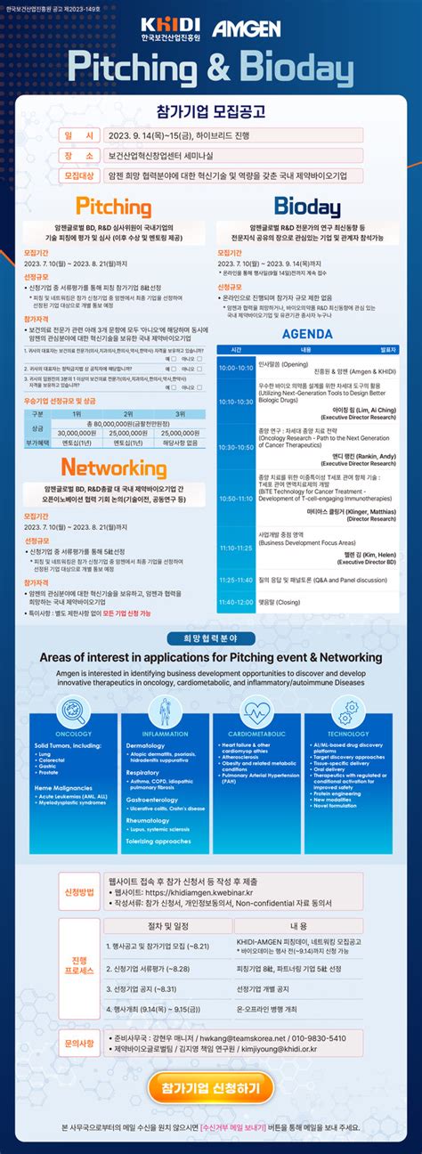 보건산업진흥원 암젠 피칭and바이오데이 개최