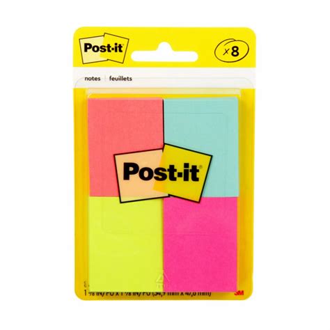 Post It® Notes 653 8af Poptimistic Collection 1 3 8 In X 1 7 8 In 34