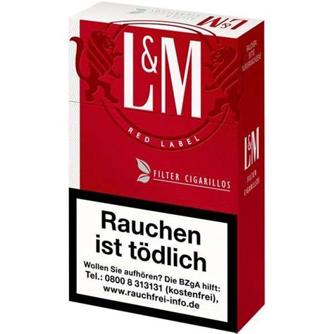 L M Zigarillos Naturdeckblatt Red Original Pack Stange Kaufen