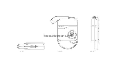 Bosch Ev Charging Station Free Cad Drawings