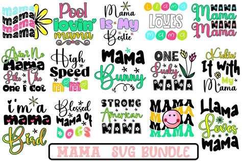 Mama Svg Bundle Bundle Creative Fabrica