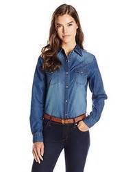 Wrangler Western Denim Shirt, $33 | Amazon.com | Lookastic