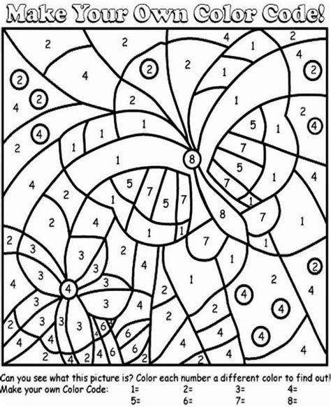 Color By Numbers Coloring Pages For Adults