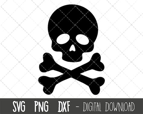 Sewing And Fiber Skull And Cross Bones Svg Cricut Silhouette Cut File