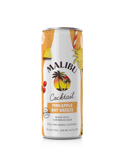 Malibu Pineapple Bay Breeze 4 Pack 355ML Bremers Wine And Liquor