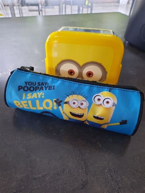 Plumier et boîte à tartines Minion Les minions Beebs