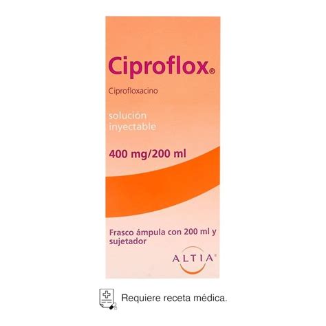 Ciproflox Ciprofloxacino Mg Ml Soluci N Inyectable Walmart