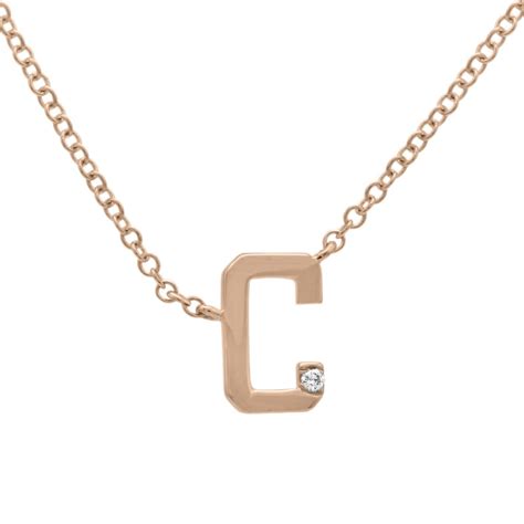 Gold Cubed Diamond Letter Necklace – JNAMDAR