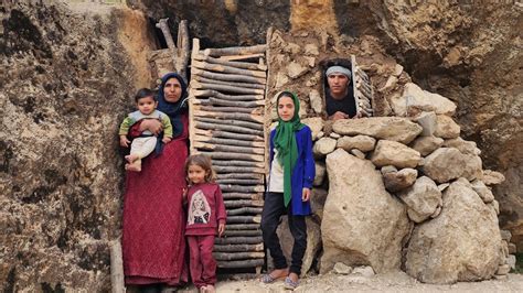 The Wooden Door Of The Cottage Is Being BuiltIranian Nomadic Life