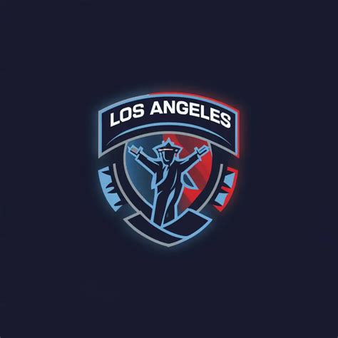 LOGO Design for Los Angeles Roleplay Dynamic Blue and Red Lights with ...