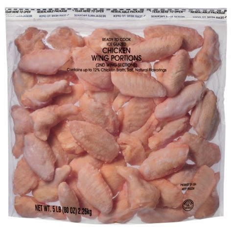 Ready To Cook Ice Glazed Chicken Wing Portions 5 Lb Kroger