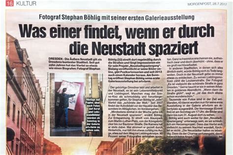 Stephan B Hlig Neustadtspaziergang Presse Art Form Galerie