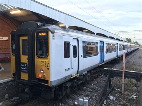 British Rail Class 317 343 317 3 Unit Number 317343 At Hertford East Station Uk Taken