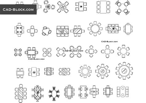 Dining Table Set Elevation Cad Block • Faucet Ideas Site