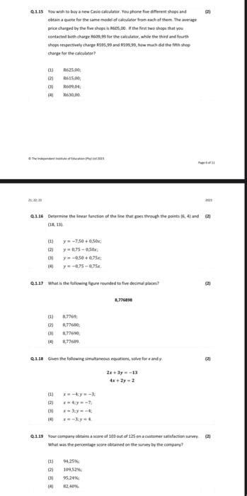 Solved Multiple Choice Questions Select One Correct Answer