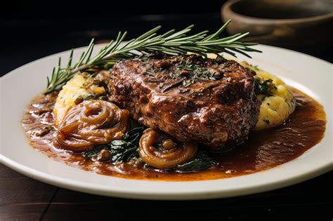 Premium AI Image Savoring The Flavors Of Milan Ossobuco