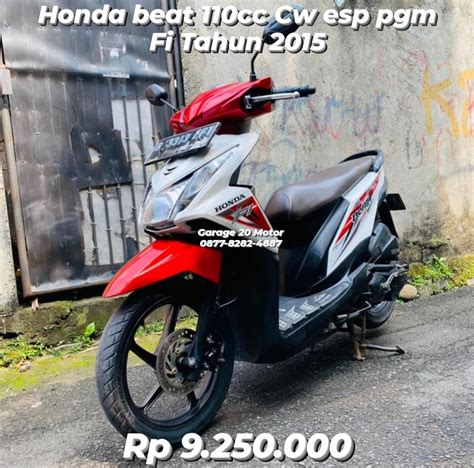 Honda Beat 110 Cw Esp Pgm Fi Tahun 2015 Motor Di Carousell