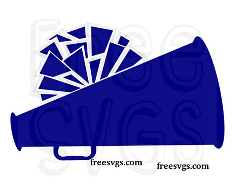 Cheerleader Megaphone Free Svg File Cheer Locker Decorations Cricut