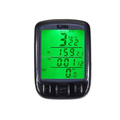 SunDing SD 563B Multifunction Wired LCD Screen Waterproof Bicycle