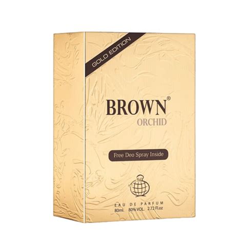 Brown Orchid Gold Edition 80ml EDP With Deodorant By Fragrance World