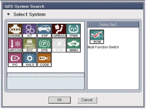 Hyundai Azera Repair Procedures Multifunction Switch Body