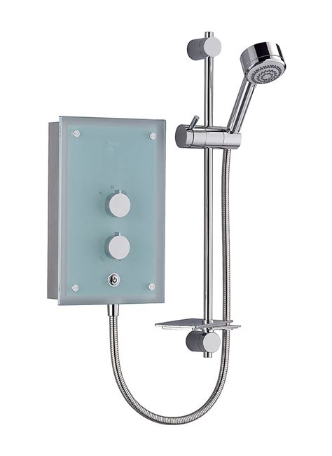 Mira Azora Kw Electric Shower Frosted Glass Mira