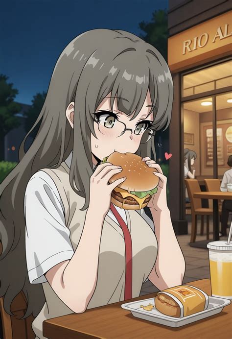rio futaba bunny girl senpai  image created  nokohiro