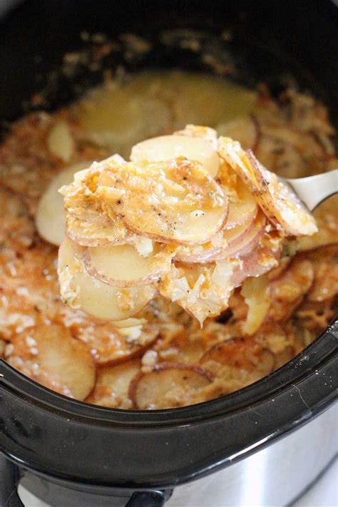 Slow Cooker Scalloped Potatoes Recipe Slow Cooker Scalloped Potatoes Scalloped Potatoes Food