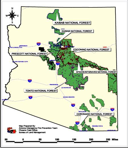 Coconino National Forest Map