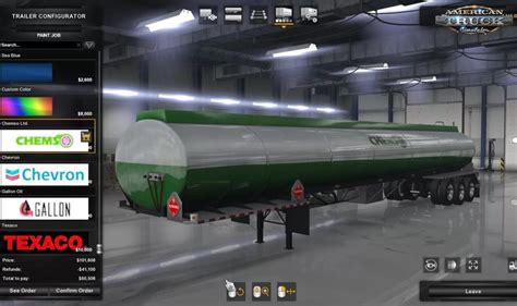 Ats ATS Ownable SCS Fuel Tanker Trailer Beta 1 36 X V Beta