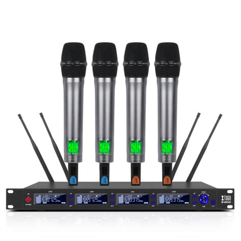 XTUGA M 6604S Professional 4 Channel UHF Wireless Microphone System