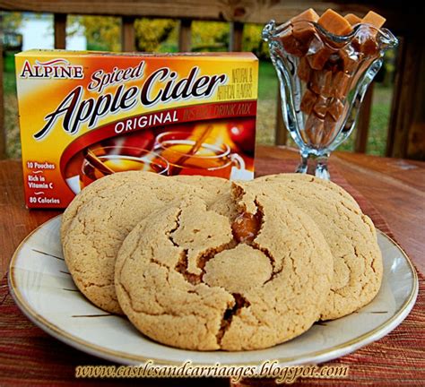 Caramel Stuffed Apple Cider Cookies