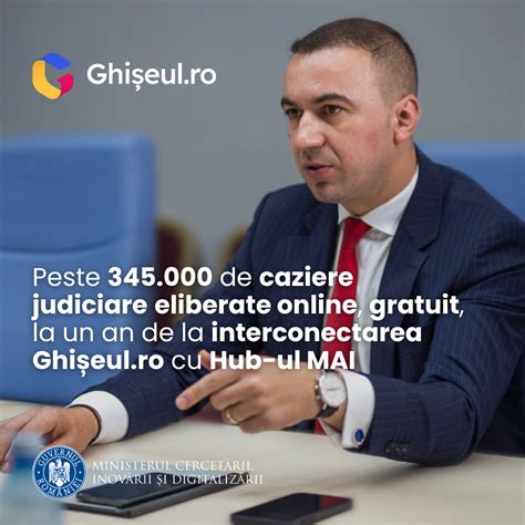 Un an de la interconectarea Ghișeul ro cu Hub ul de servicii al MAI