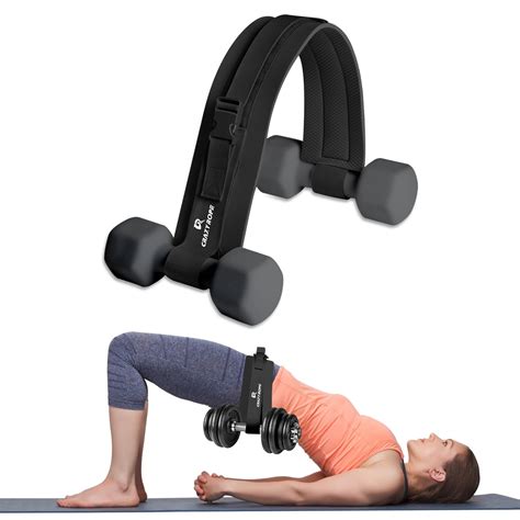 Hip Thrust Belt Glute Bridge Pad Workout with Dumbbells, Kettlebells ...