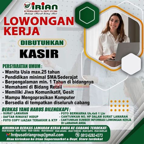 Loker Tamatan Sma Smk S Di Irian Group Medan April