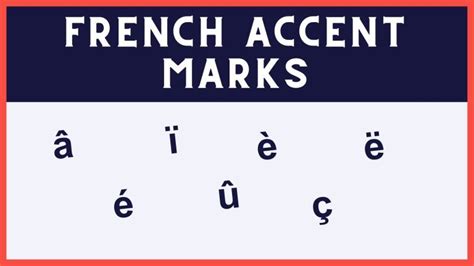 How to read French accent marks? - Master Your French