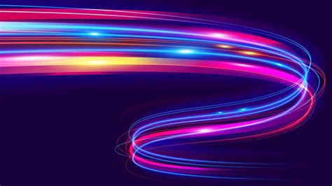 Abstract Neon Digital Art 4K Wallpaper 45 OFF