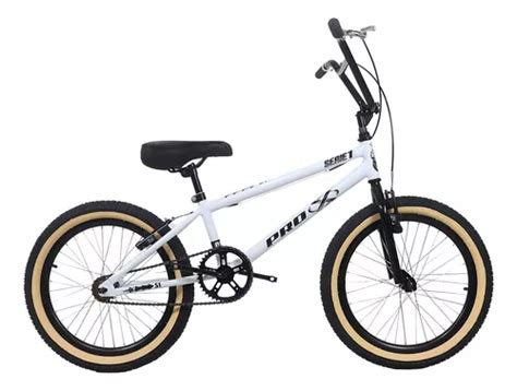 Bicicleta Bmx Pro x Série 1 Aro 20 Freios V brakes Cores Cor Branco