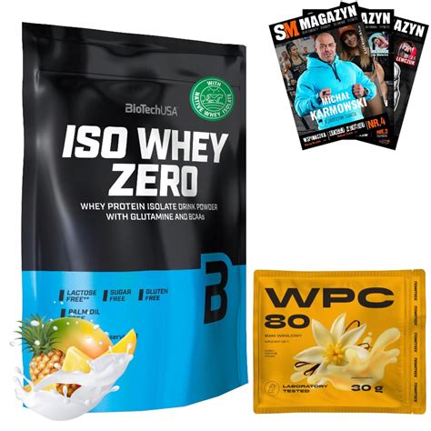 Biotech Iso Whey Zero G Bia Ko Izolat Wpi Bcaa Aminokwasy