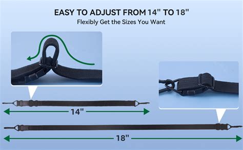 Inch Adjustable Carabiner Bungee Cords With Lbs Max Break