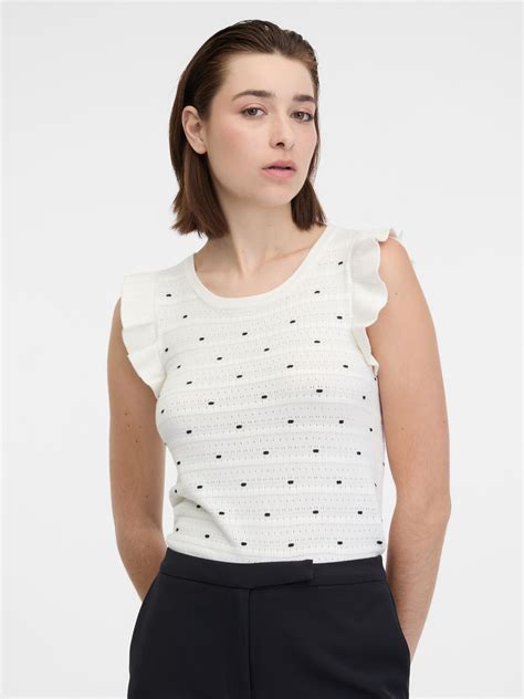 Wei Es Damen Polka Dot Pullover Shirt Orsay Orsay At Der Offizielle