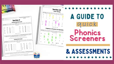 A Guide To Quick Phonics Screeners And Assessments Lead In Literacy Resources For