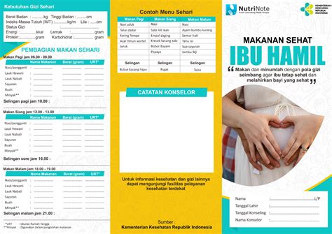 Leaflet IBU Hamil Asuhan Gizi Studocu