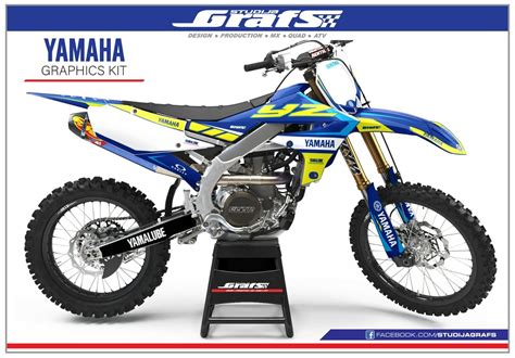 Graphics Decal Kit モトクロスグラフィックスヤマハ03 04 Yzf 250 450ダートバイクデカールyz250f