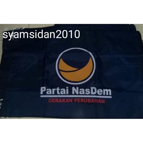 Jual Bendera Partai Nasdem Ukuran X Cm Shopee Indonesia