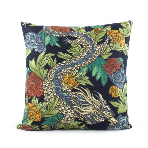 Chinoiserie Ming Dragon Pillow Cover X X X Etsy