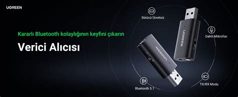 Ugreen Bluetooth Adapt R Si Arada Bluetooth Verici Ve Mm