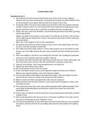 Crucible Study Guide Docx Crucible Study Guide Questions For Act