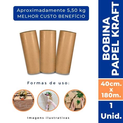 Bobina Papel Kraft Largura Cm Kg Tamarozzi Embalagens