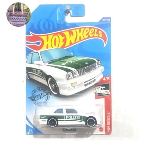 Jual Hot Wheels 92 BMW M3 Polizei White Putih Shopee Indonesia